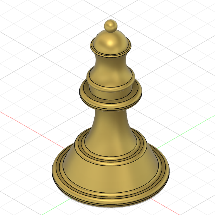 3D Printable Chess Piece CG5 By Cristian Guerrero